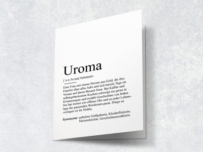 10x Definition "Uroma" Grußkarte - 2