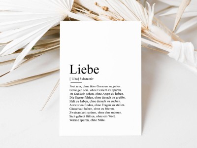 10x Definition "Liebe" Postkarte - 1