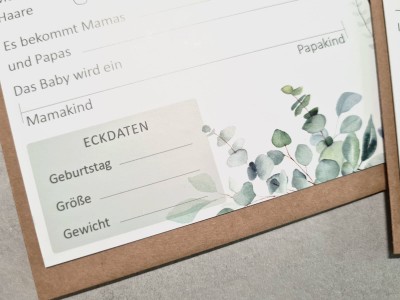 10x Tipp- und Wunschkarten "Eucalyptus" - 6