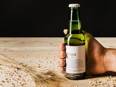 10x Bier-Flaschenbanderole "Papa" Definition - 2
