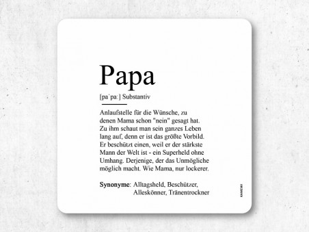 10x Bier-Flaschenbanderole "Papa" Definition - 4