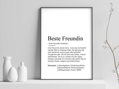 2x Definition "Beste Freundin" Poster - 1