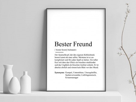 2x Definition "Bester Freund" Poster - 1