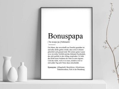 2x Definition "Bonuspapa" Poster - 1