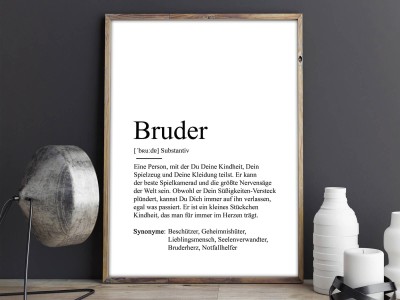 2x Definition "Bruder" Poster - 2