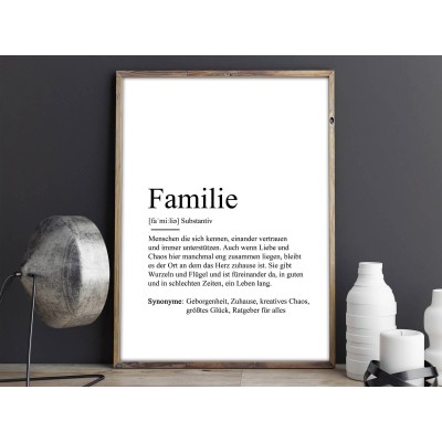 2x Definition "Familie" Poster - 1