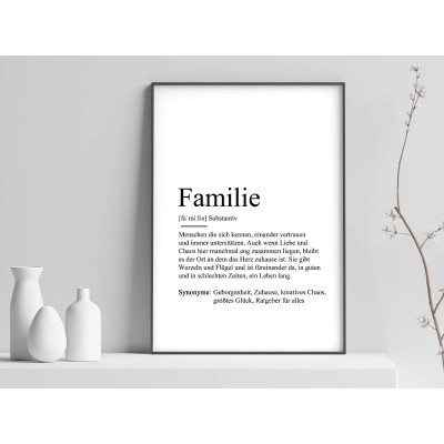 2x Definition "Familie" Poster - 2