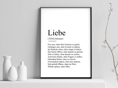 2x Definition "Liebe" Poster - 1