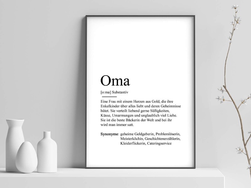 2x Definition "Oma" Poster - 1