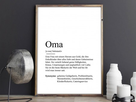 2x Definition "Oma" Poster - 2