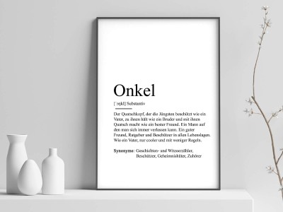 2x Definition "Onkel" Poster - 1