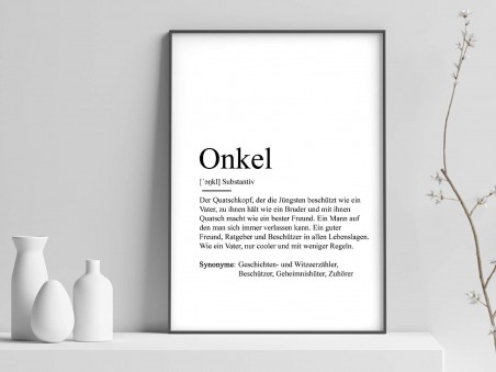 2x Definition "Onkel" Poster - 1
