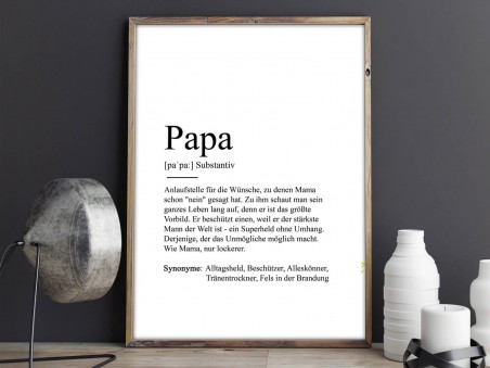 2x Definition "Papa" Poster - 2