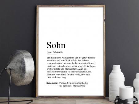 2x Definition "Sohn" Poster - 2