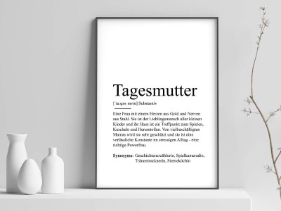 2x Definition "Tagesmutter" Poster - 1