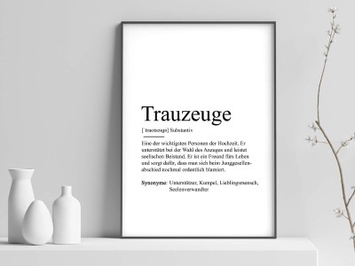 2x Definition "Trauzeuge" Poster - 1