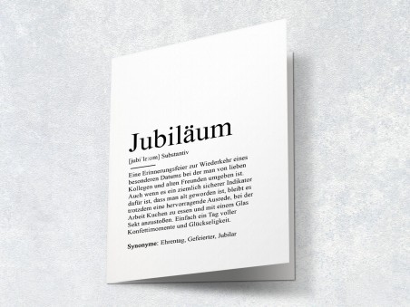 10x Definition "Jubiläum" Grußkarte - 2