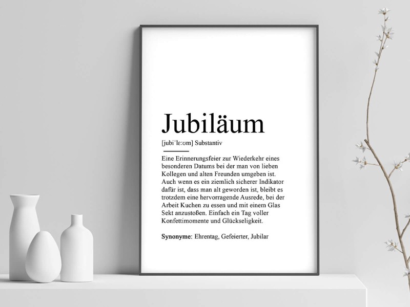 2x Definition "Jubiläum" Poster - 1