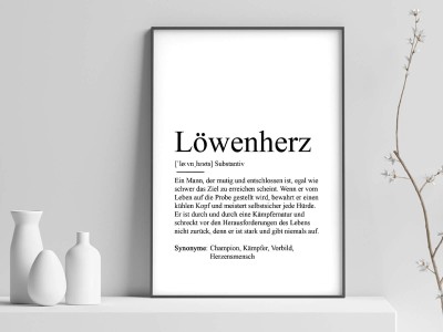 2x Definition "Löwenherz" Poster - 1