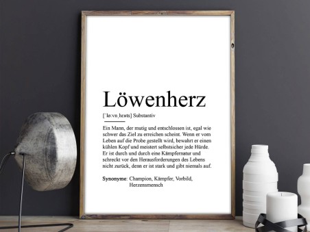 2x Definition "Löwenherz" Poster - 2