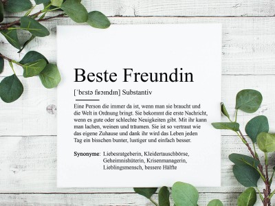 2x Leinwand "Beste Freundin" - 1