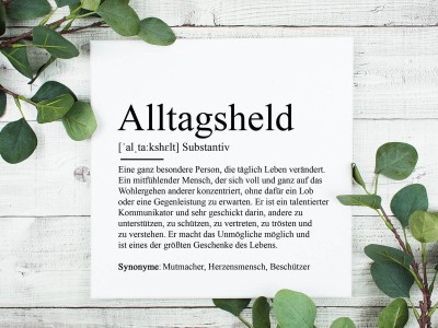 2x Leinwand "Alltagsheld" - 1