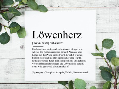 2x Leinwand "Löwenherz" - 1