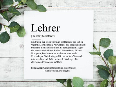 2x Leinwand "Lehrer" - 1