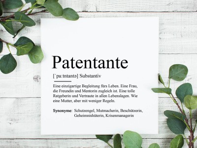 2x Leinwand "Patentante" - 1