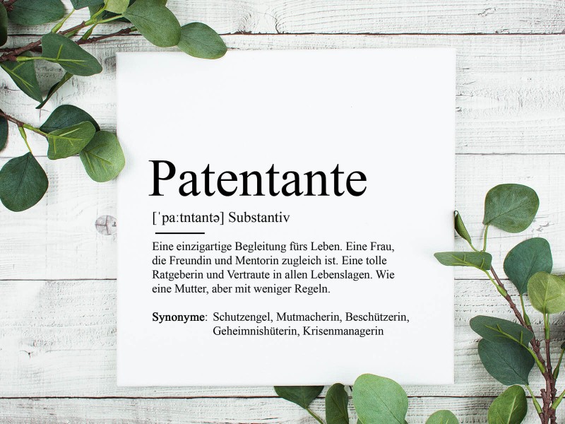 2x Leinwand "Patentante" - 1
