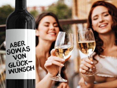 10x Wein-Etikett "Glückwunsch" - 2