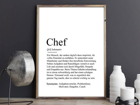2x Definition "Chef" Poster - 2