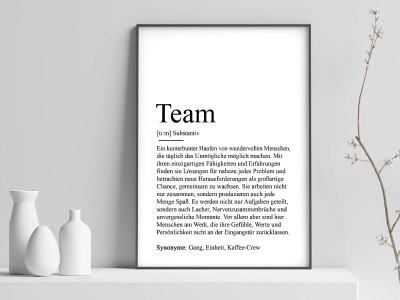 2x Definition "Team" Poster - 1